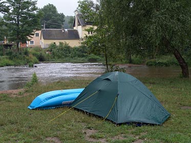 kempování v Šabině